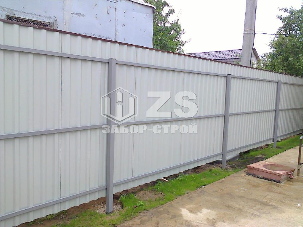 Забор из профнастила 15 метров